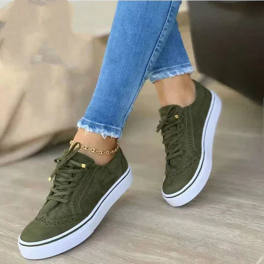 Orthopedic lace-up sneakers for women