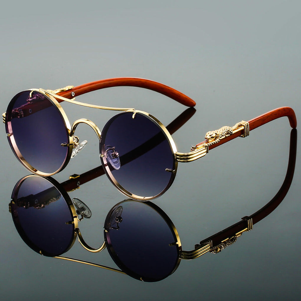 Retro metal sunglasses