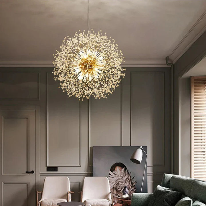 Eksklusiv krystallysekrone – Elegant taklampe for raffinerte interiører