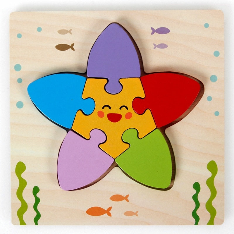 Montessori-puslespill i tre – ColourJoy (Kjøp 1, få 1 gratis)