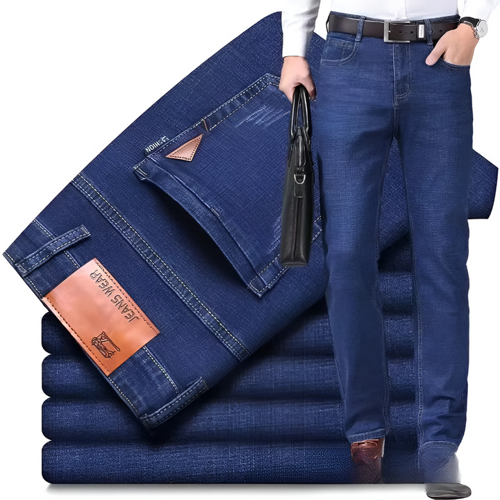 Men's jeans with straight legs – durable denim