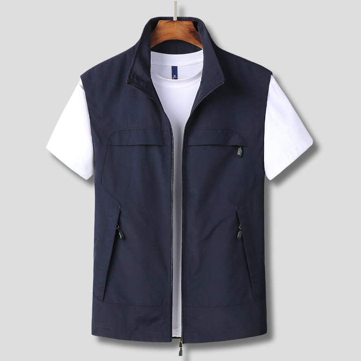 Herre Hurtigtørkende Vest Funksjonelt Design med Aktiv Stil
