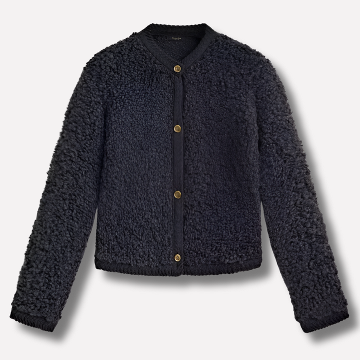 Knapp-cardigan for kvinner – Mykt lag med Statement Texture