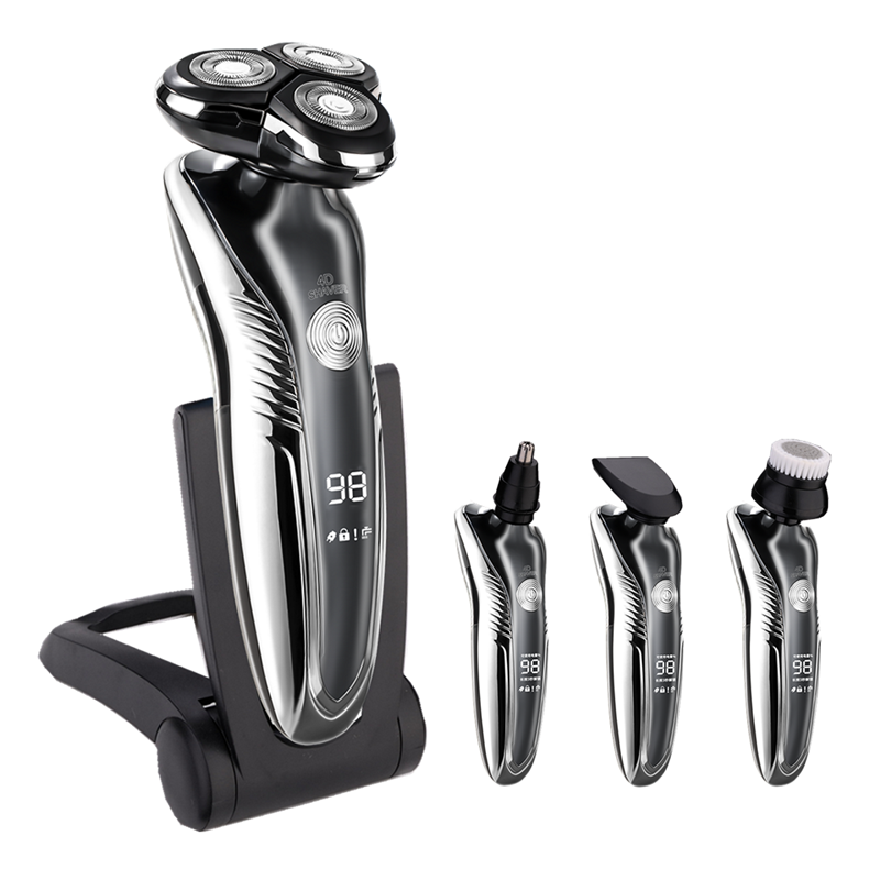 Rechargeable electric shaver for wet and dry use