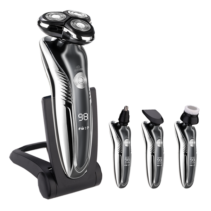 Rechargeable electric shaver for wet and dry use