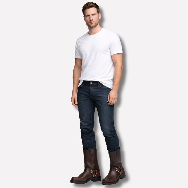 Cowboystøvler i vintagestil for menn