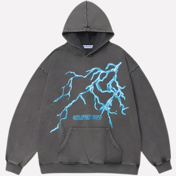Unisex Oversized Grafisk Hettegenser 3D Trykk