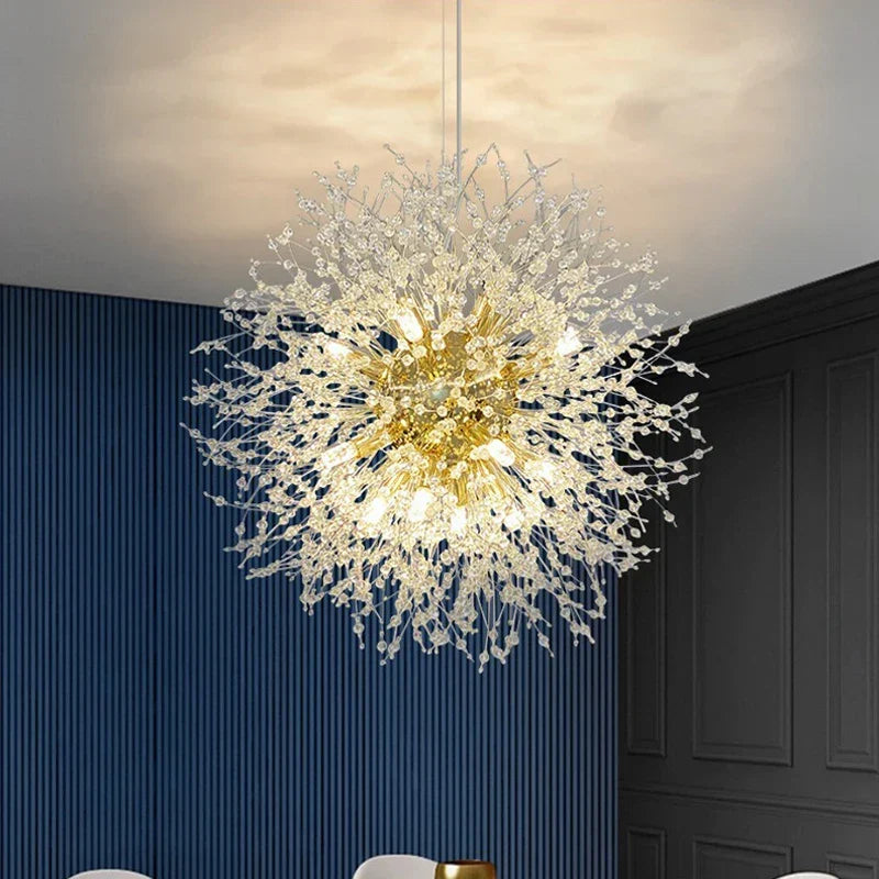 Eksklusiv krystallysekrone – Elegant taklampe for raffinerte interiører