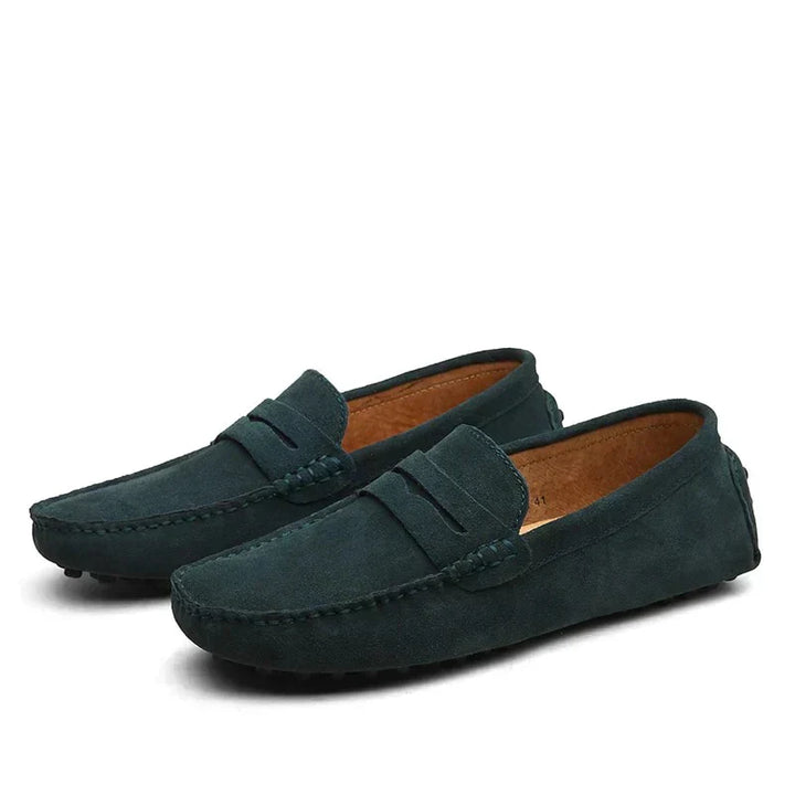 Italiensk-Stil Suede Loafers for Menn