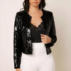 Elegant Glitter Langermet Cardigan Jakke
