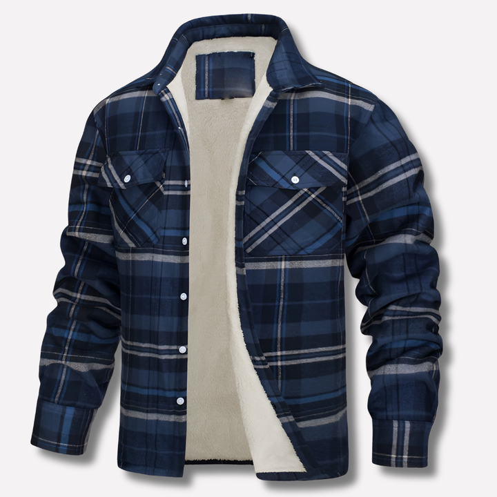 Rutete flanellskjorte i bomull – Lumberjack-stil