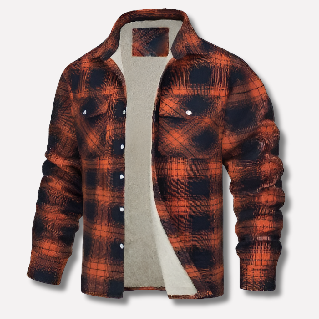 Rutete flanellskjorte i bomull – Lumberjack-stil