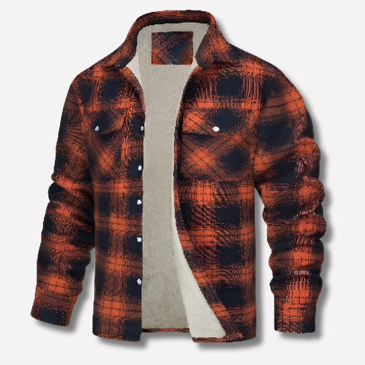 Rutete flanellskjorte i bomull – Lumberjack-stil