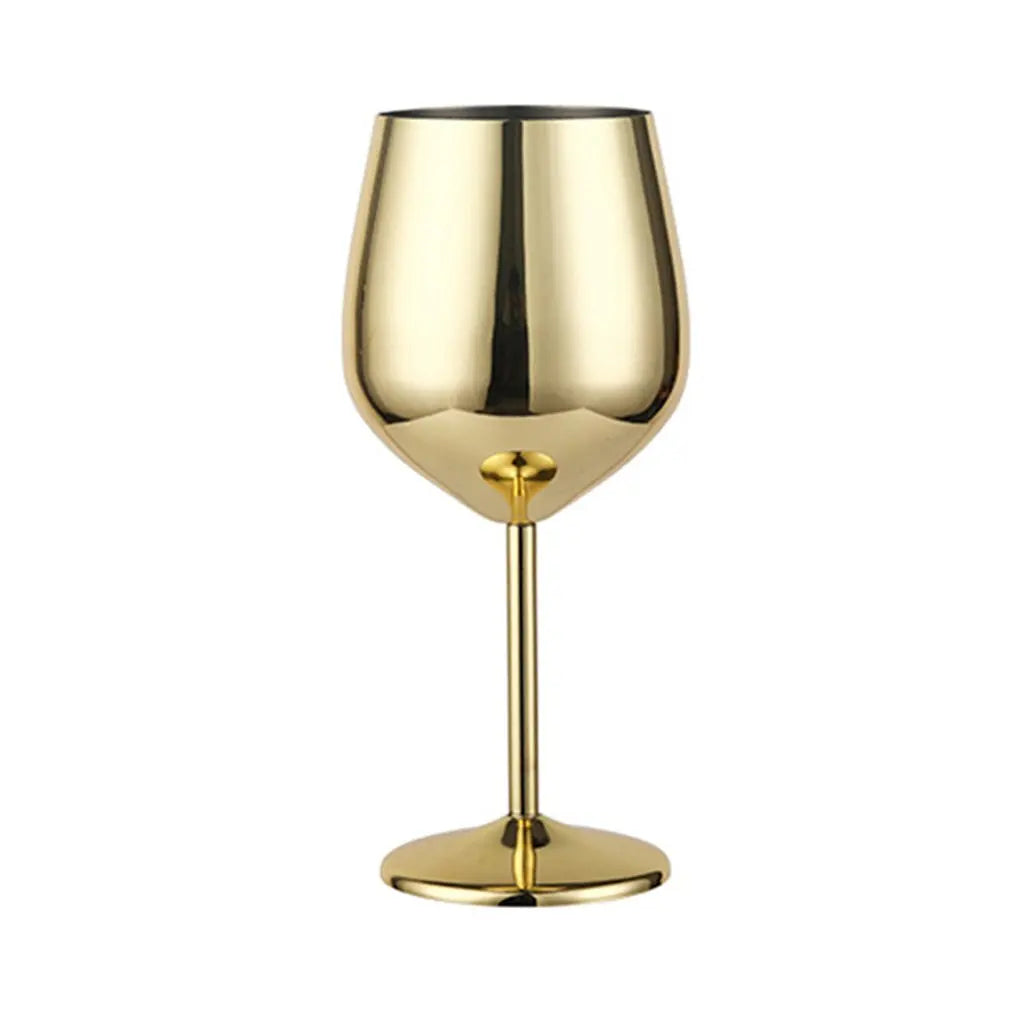 Vinglass i Rustfritt Stål med Speilblank Finish for Daglig Bruk
