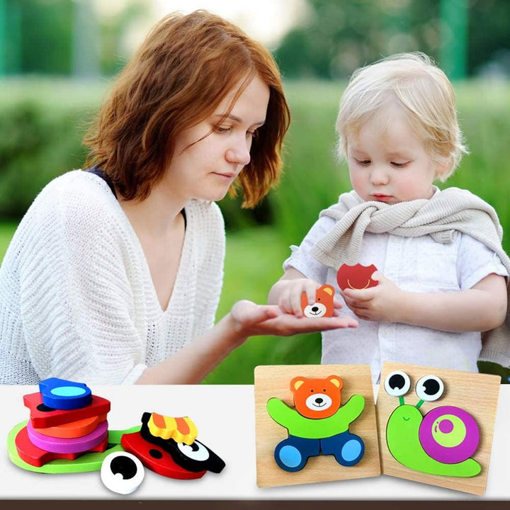 Montessori-puslespill i tre – ColourJoy (Kjøp 1, få 1 gratis)
