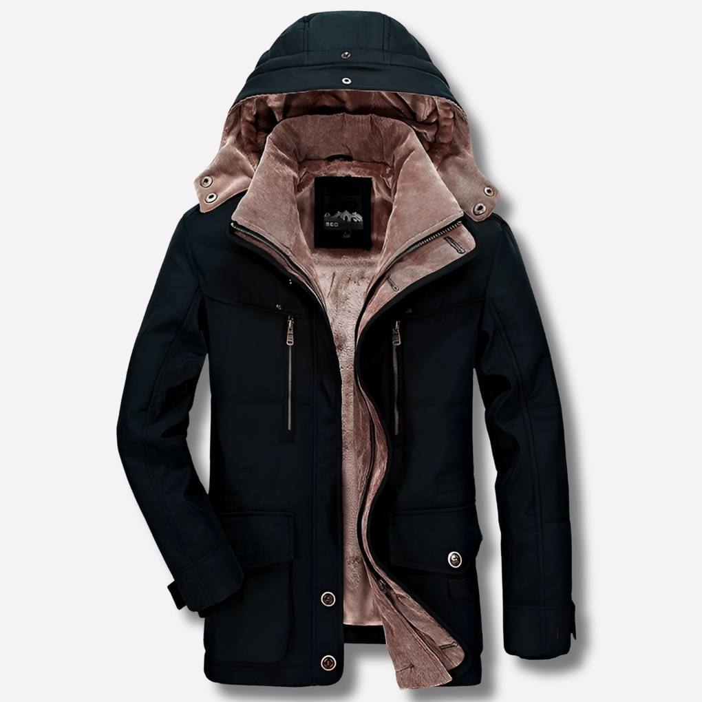 Herre allværs vinterjakke varm vanntett pustende