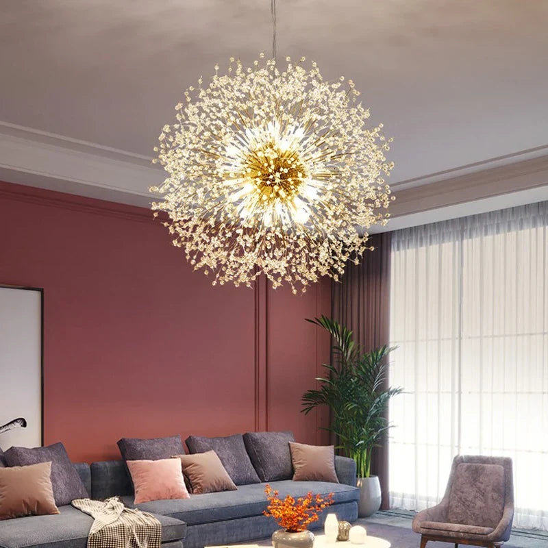 Eksklusiv krystallysekrone – Elegant taklampe for raffinerte interiører