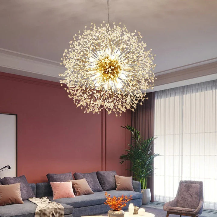 Eksklusiv krystallysekrone – Elegant taklampe for raffinerte interiører