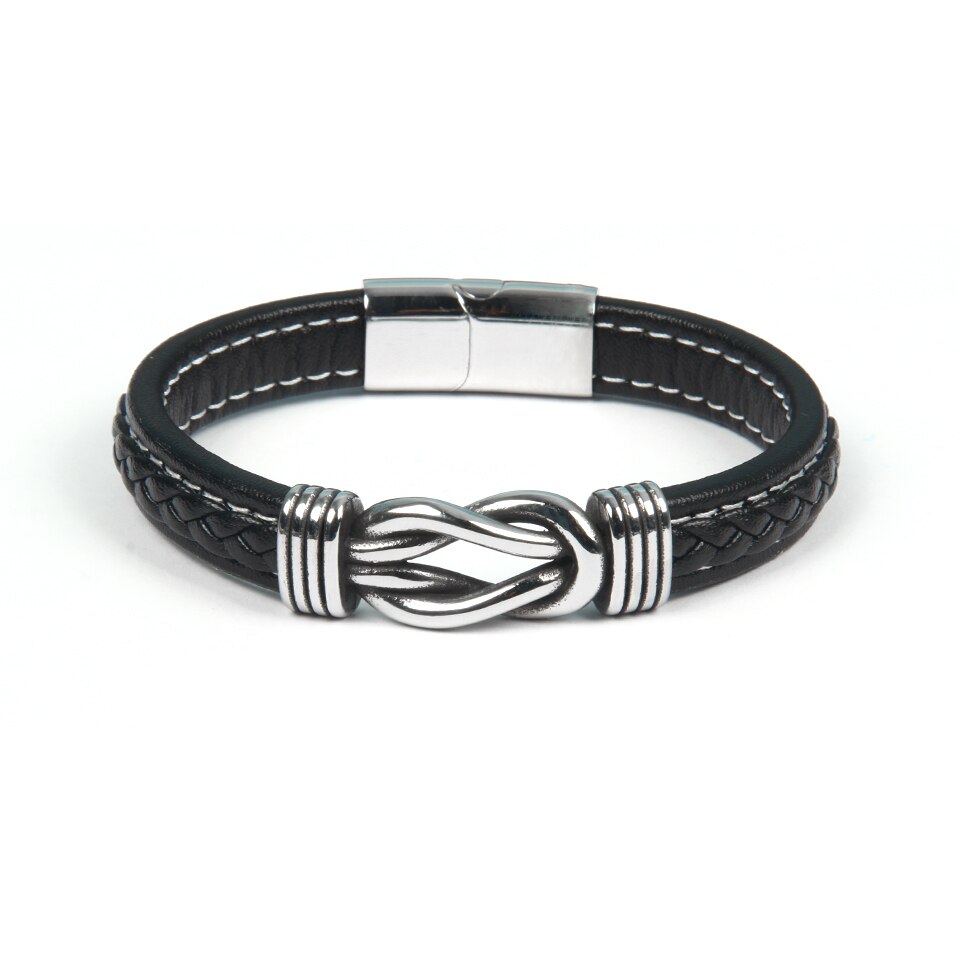 Infinity-armbånd | Armbånd i skinn med knute