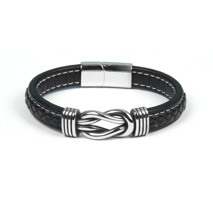 Infinity-armbånd | Armbånd i skinn med knute