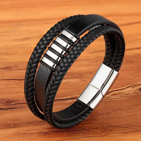 Stilvolles Lederarmband für Männer