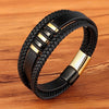 Stylish leather wristband for men