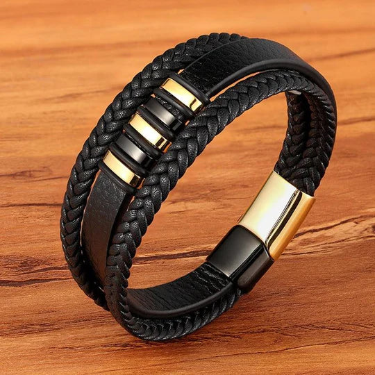 Stilvolles Lederarmband für Männer