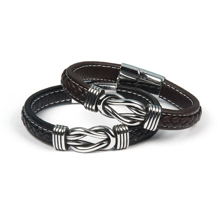 Infinity-armbånd | Armbånd i skinn med knute
