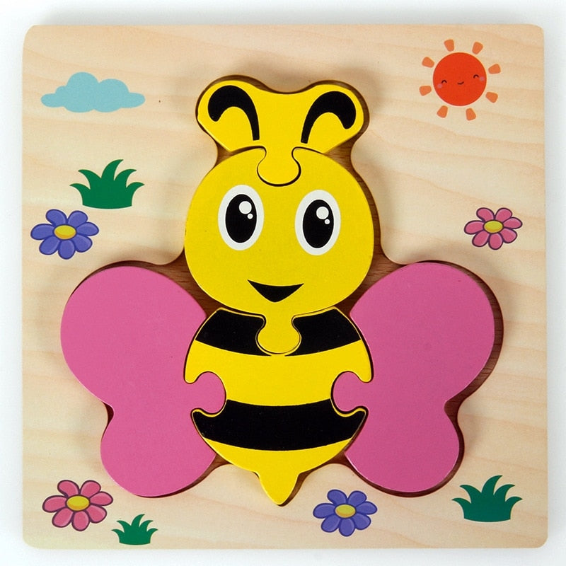 Montessori-puslespill i tre – ColourJoy (Kjøp 1, få 1 gratis)