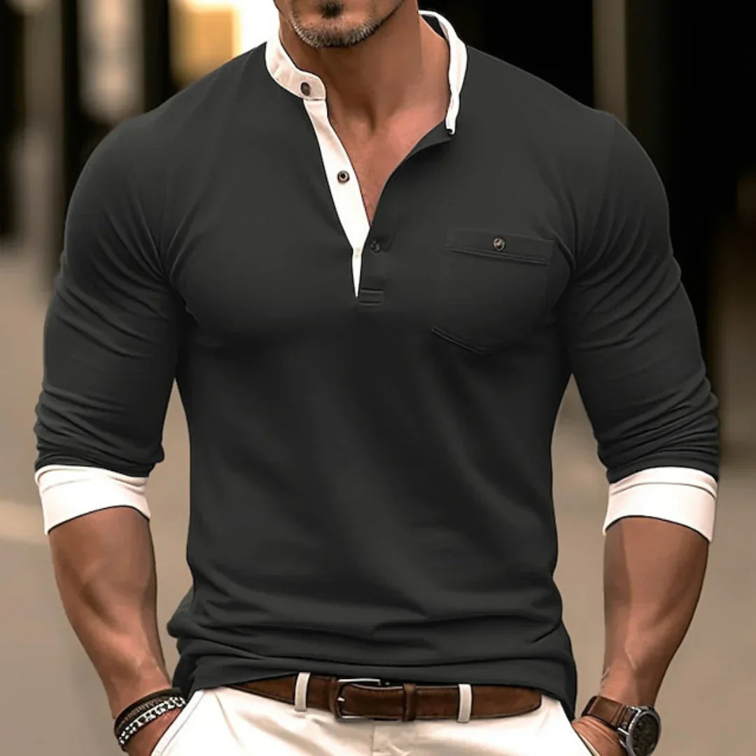 Stylish shirt with long sleeves for men