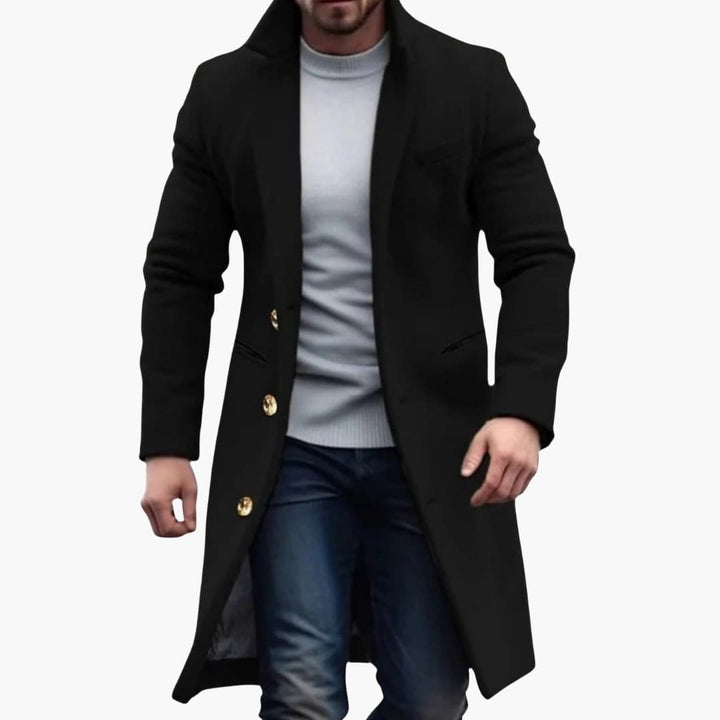 Menns Lang Frakk – Knapplist Stil