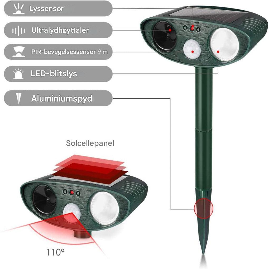 Outdoor rabbit repellent – solar-powered ultrasonic shielding device