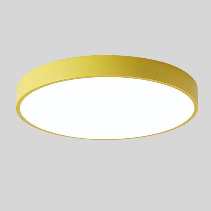 Rund Nordic Macaron-taklampe i tre