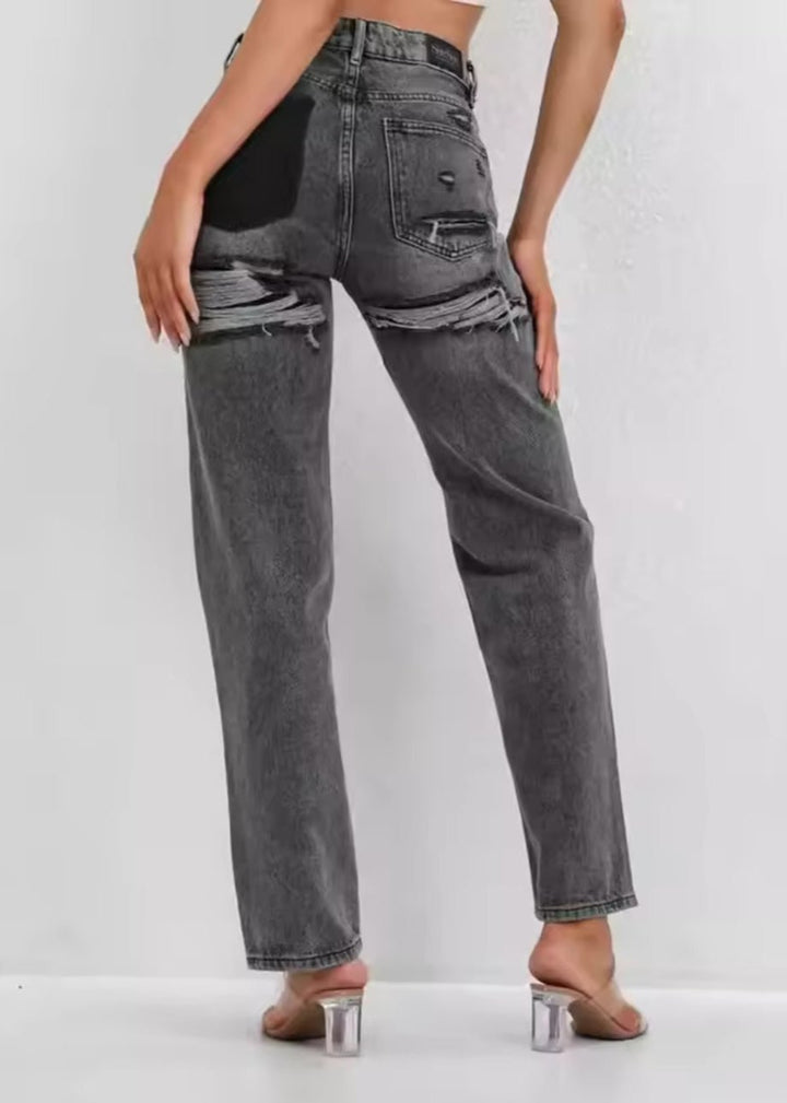 Vintage Ripped Jeans til Dame
