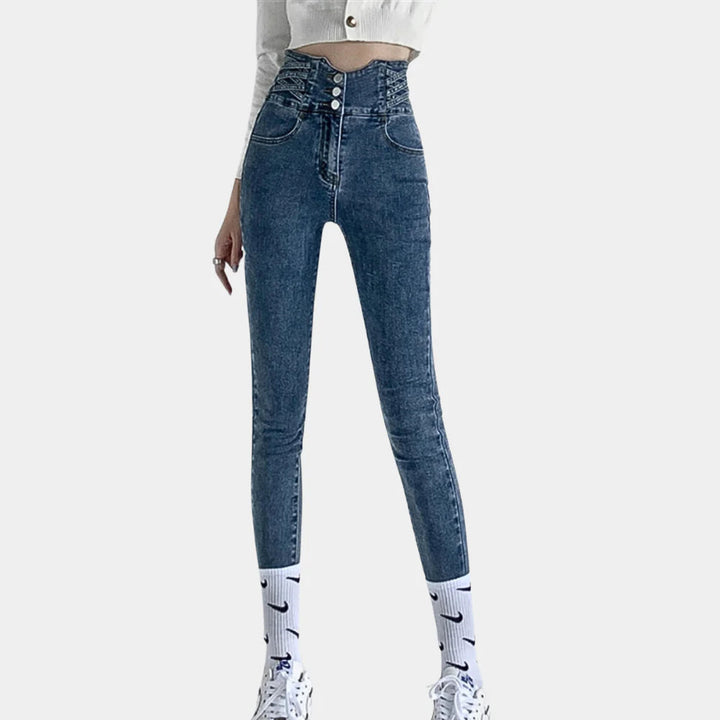 Damejeans med høy midje