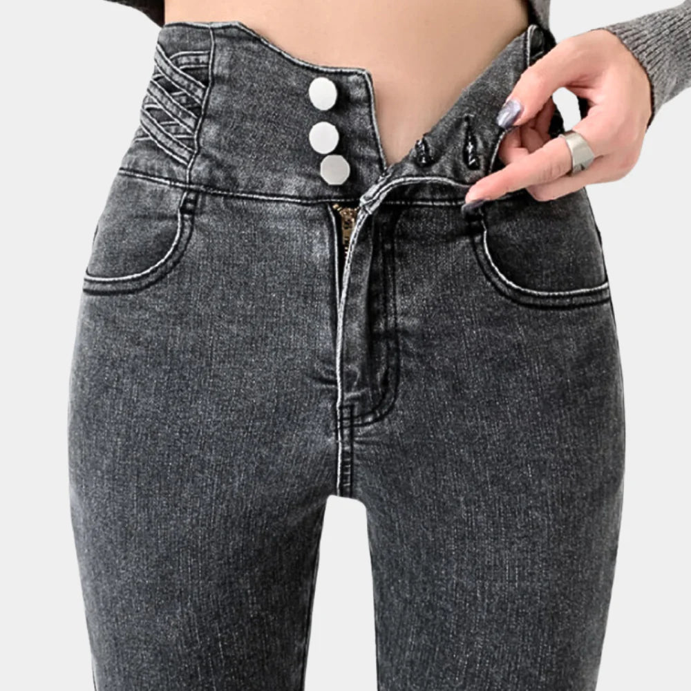 Damejeans med høy midje