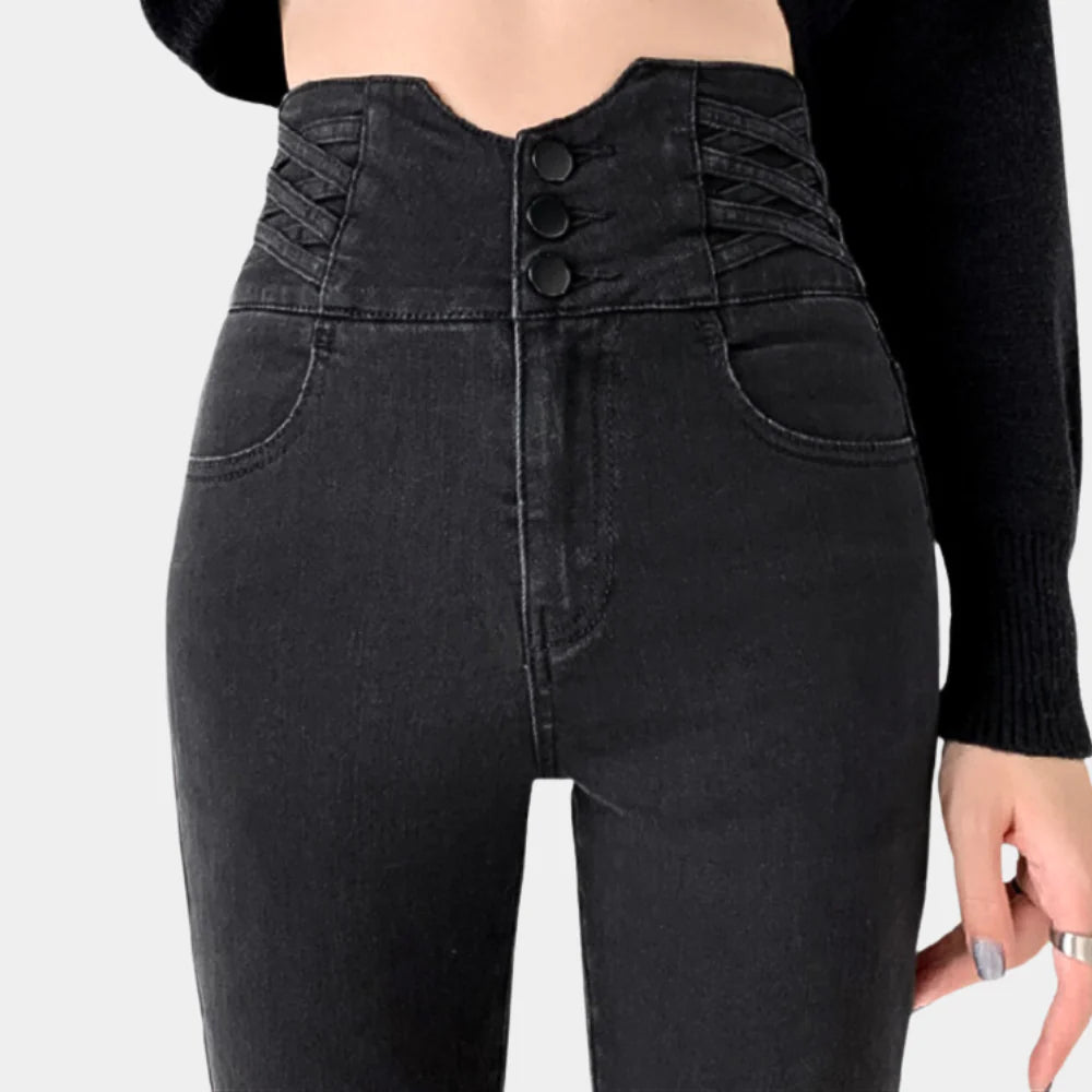 Damejeans med høy midje