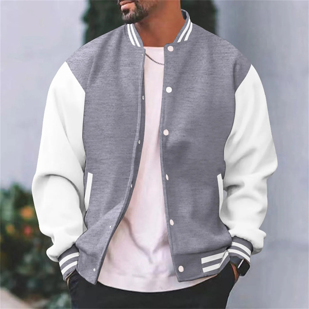 Herre Casual Baseball Jakke for Høst