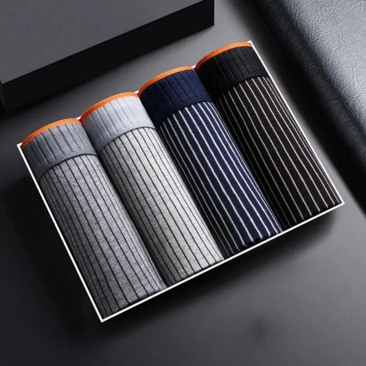 Komfortable bomullsboksershorts for menn