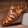 Elegant men's leather sandals for comfort and style