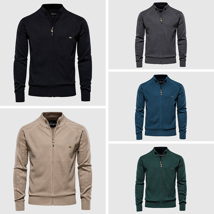 Herren vest trui met volledige rits