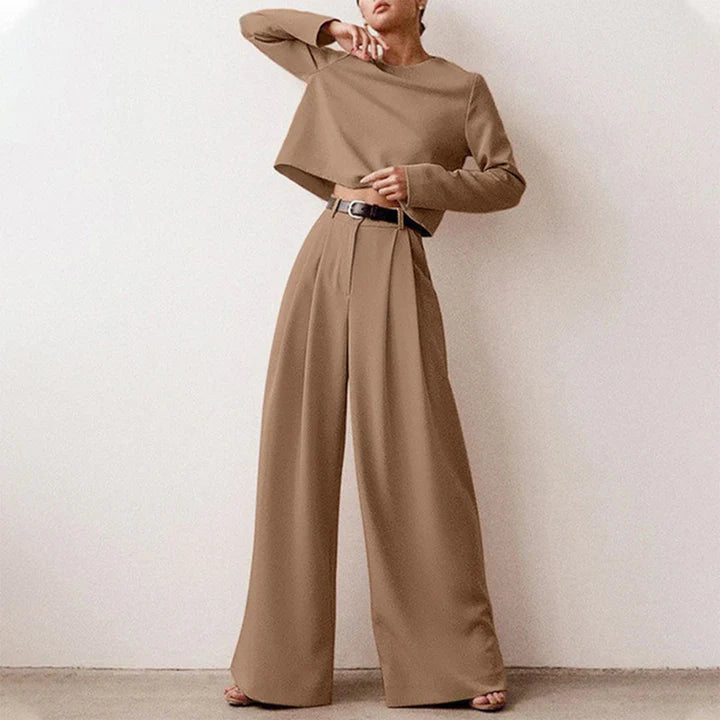 Elegant To-delt Formelt Sett for Kvinner