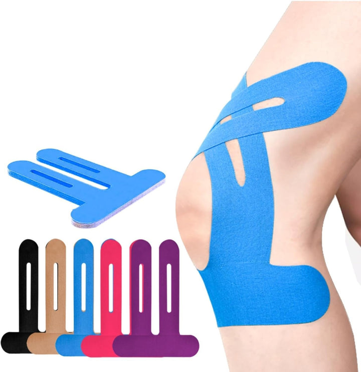 Knebandasje | Ferdigkuttet Kinesiotape | Pustende Knestøtte | Flexify