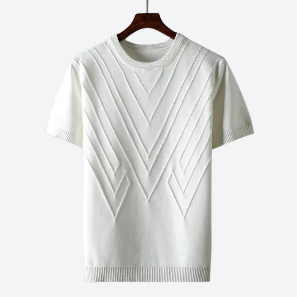 Moderne og stilfull luksus T-skjorte med elegant struktur