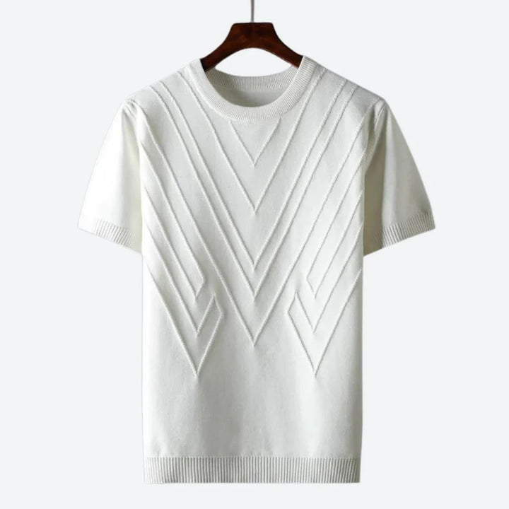 Moderne og stilfull luksus T-skjorte med elegant struktur