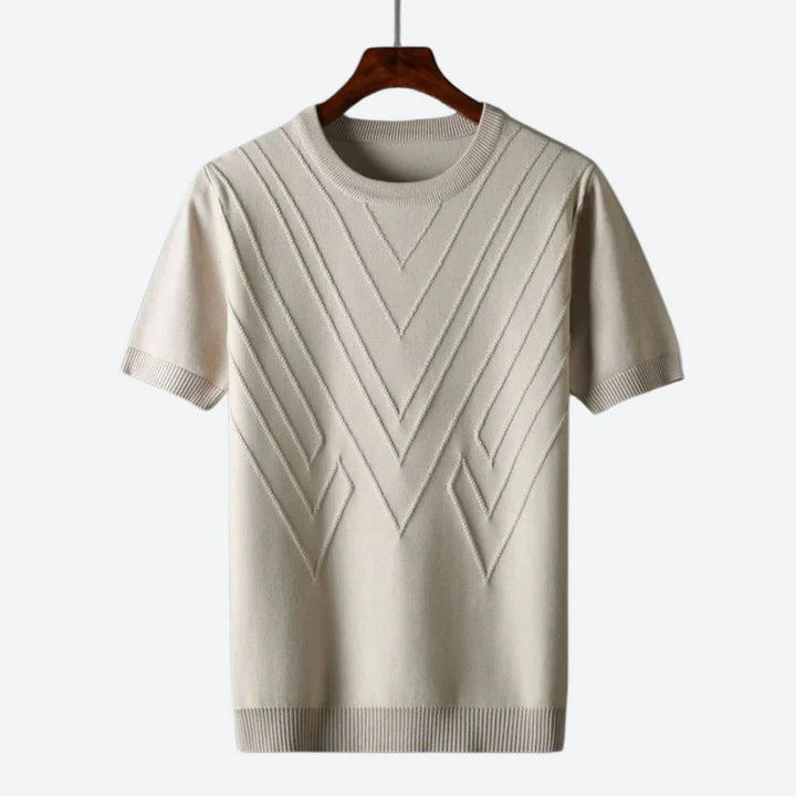 Moderne og stilfull luksus T-skjorte med elegant struktur