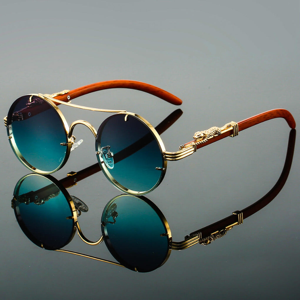 Retro metal sunglasses