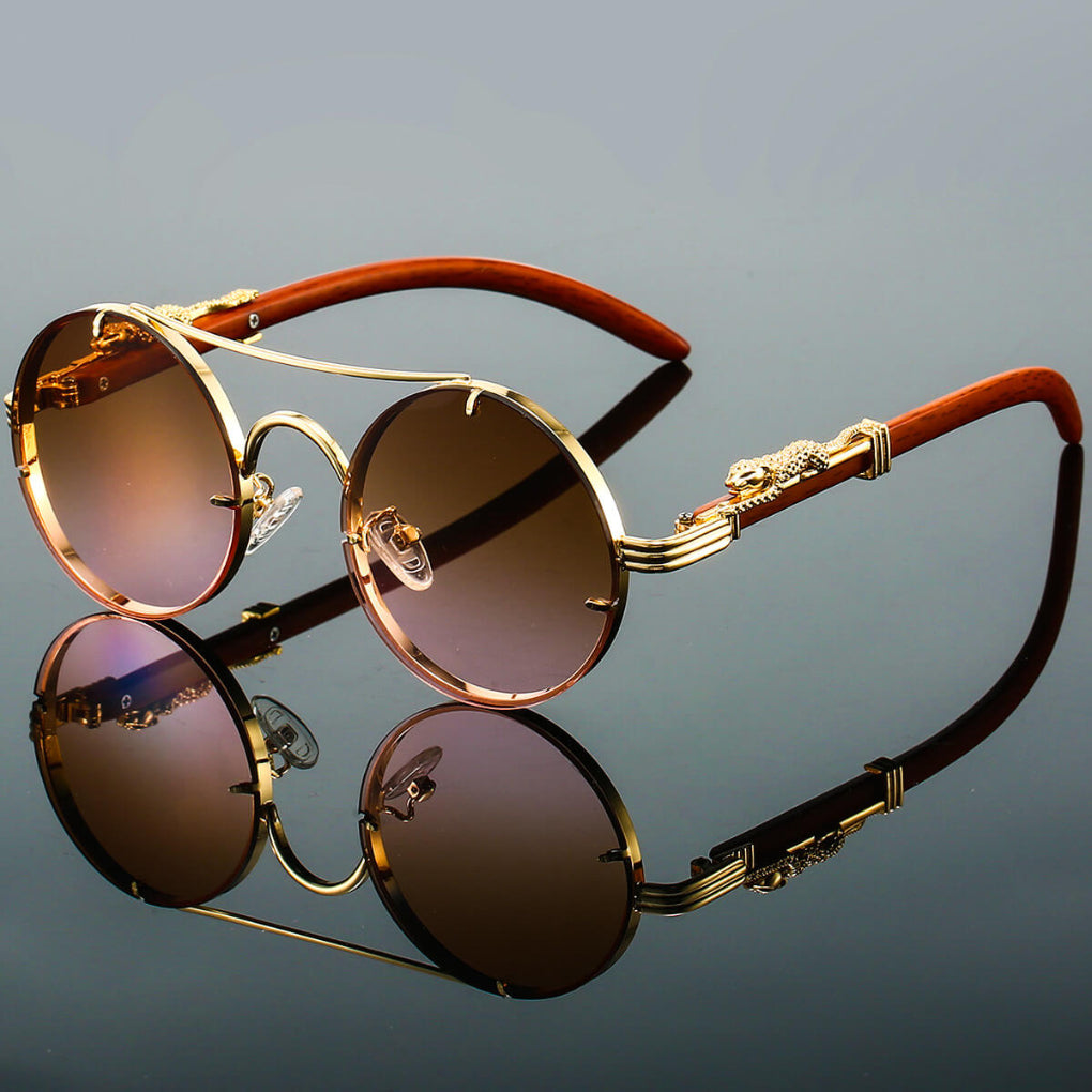 Retro metal sunglasses
