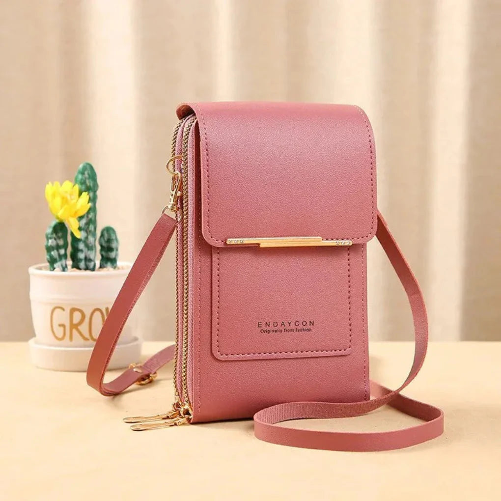 Shoulder bag with touchscreen for women
