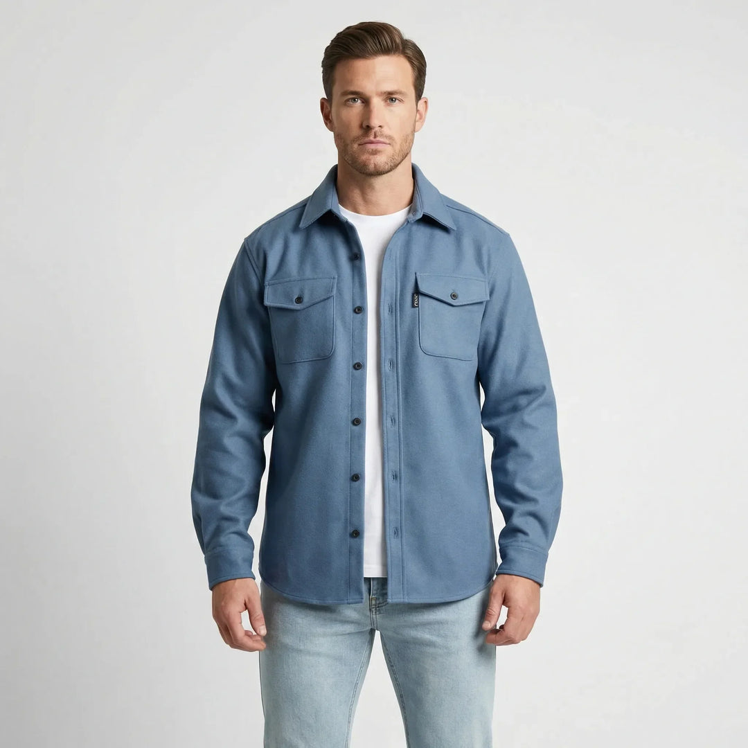 Overshirt med lange ermer og brystlommer - Pablo